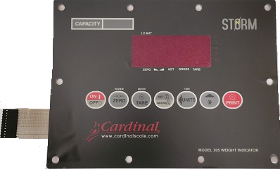 8200-D100-08 keypad for Cardinal 205 indicator